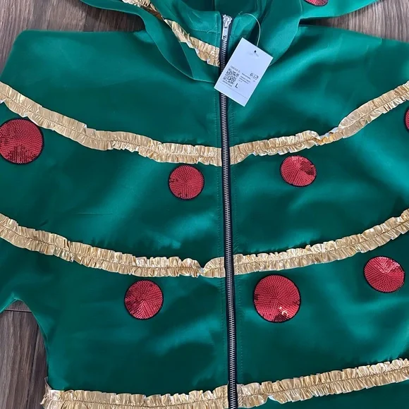 Adult Christmas Tree Costume jumper Large - Picture 5 of 5